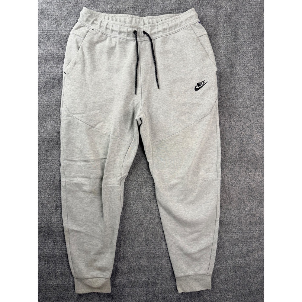 Nike Tech Fleece Joggers Mens Medium Grey Heather Tapered Sweatpants CU4495-063